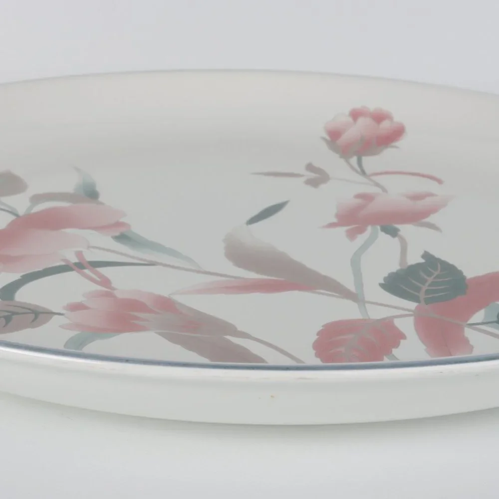 Vintage Mikasa Silk Flowers Round Party Platter 14